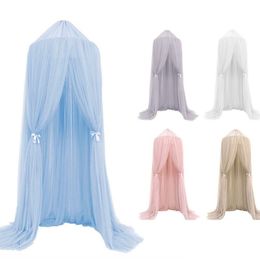 Baby Mosquito Net Bed Canopy Curtain Around Dome Netting Hanging Tent for Children Baby Room Decoration Photography Props 974 D3