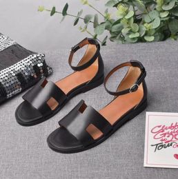 Fashion-Designer shoe Santorini Womens Sandals Calfskin Leather High Heel Classic Legend Sandal Casual Flat Wedge Heel Shoes H Women 231115