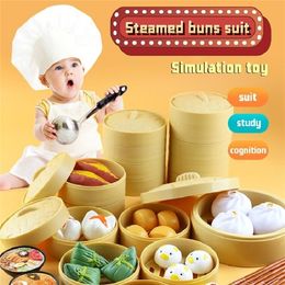 Kids Kitchen Toys Simulation Induction Cooker Educational Toys Mini Kitchen Food Pretend Play Cutting Role Playing Girls Toys LJ201211