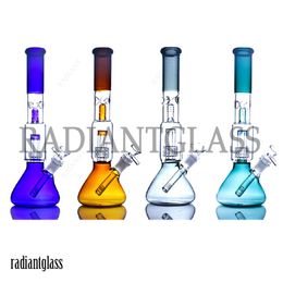 Hookahs Beaker Glass Bong Water Pipes Transperent Colour Thick Material for Smoking 13" Bongs