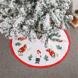 Christmas Decorations 2022 Tree Skirt Ornament Apron Cute Boy Girl Holiday Decoration Party Atmosphere Ornaments Year Present