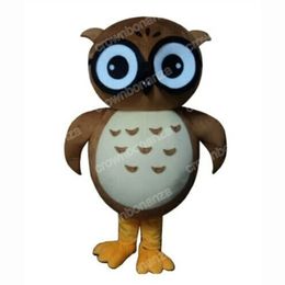 halloween brown Grey Owl Mascot Costumes High quality Cartoon Character Outfit Suit Xmas Outdoor Party Outfit Adult Size Promotional Advertising Clothings