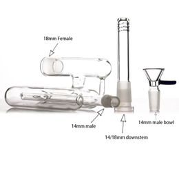 9" ash catcher 14mm with 14/18 downstem and 14mm bowl Smoking Accessories Ashcatcher for Rigs Pipe HOOKAHS bong