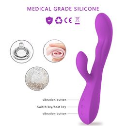 Dildo Vibrator Female Clitoris Stimulator Silicone Powerful G Spot Vibrating Sex Toys Goods for Women
