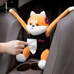 Car Tissue Box Pumping with Hanging Inner Armrest Sun Visor toon Cute Creative es 220523