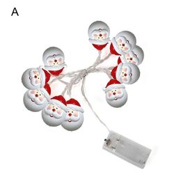 Party Decoration Fairy Light Attractive String Eye-catching Festival Ambience Excellent Water-Resistant Santa Claus LampParty