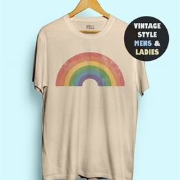 Hillbilly Vintage Rainbow Shirt Tshirt Tee Gay AF Tee Shirts LGBT Shirt Lesbian Shirt Men Women Cute Funny 70s Pride 1970s Gay 220615