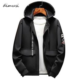DIMUSI Spring Autumn Mens Bomber Jackets Male Fashion Anorak Hip Hop Streetwear Jackets Men's Patchwork Windbreaker Coats 8XL T200502