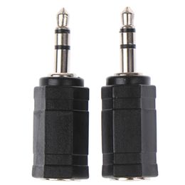 3.5mm Male to 2.5mm Female Stereo Audio Connectors MIC Plug Adapter Mini Jack AUX Converter Adapters