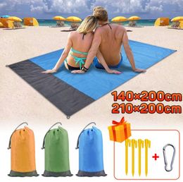 Portable Outdoor Camping Waterproof Sand proof pad foldable Beach Picnic Rug Mat children Baby Crawling Play Mats Blanket travel hiking sleeping pads