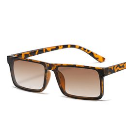 5 $ Sonnenbrille für Waman, Harzlegierung, schwarz, braun, Leopardenbraun, Retro-Brille mit kleinem quadratischem Rahmen, einfache Modedesigner-Sonnenbrille, Persönlichkeit, Bonbonfarben, Licht
