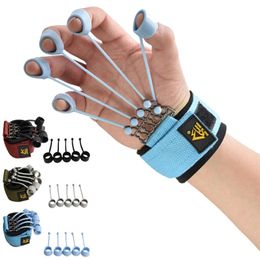 3 Levels Resistance Bands Hand Grip Set Strengthener Exerciser Kit Finger Stretcher Speed Up Rehabilitation 20/40/60lbs 220713