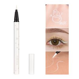 Waterproof non-smudge color eyeliner #06 milk white 1pc