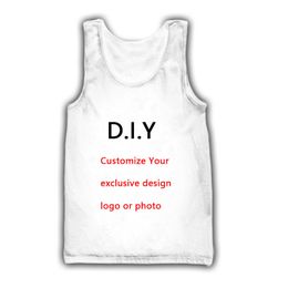 Customised Diy Print Round Neck Vest Sleeveless Breathable Mens Boys Clothes Womens Girls P o Kids Summer Tank Tops 220608