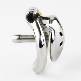 Super Small Stainless Steel Male Chastity Devices Cock Cage With Catheter B231n