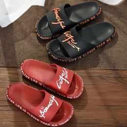 Summer Cartoon Cute Women Seaside Beach Home Slippers Slides on Bathroom Sandals Couple Shoes Flip Flops Y200423 GAI GAI GAI