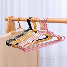 510Pcs Hangers for Clothes Aluminium Alloy Coat Hanger Antislip Drying Rack Wardrobe Space Saver Clothing Storage 220809