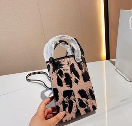 Shopping Bag Crocodile Embossed Leather Phone Holder Bag Tote Crossbody Canvas Designer Handbag Shoulder Totebag