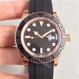 BP factory Mens Watch military Luxury brands Ceramic Bezel Rose Gold 268655 Mechanical Watches Rubber Black ETA 2813 Wristwatches