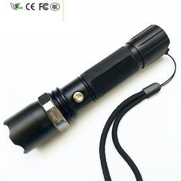 New LED Flashlight XM-L2 5000LM Waterproof Zoom 5 Modes Light Rechargeable Flashlight Portable Camping Work Light Yunmai