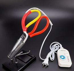 Electric Heating scissors with stand, heat cutter for tailor fabric cloth cutting tools