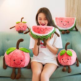 Creative Expression Watermelon Doll Plush Toy Cute Cherry Pillow