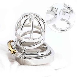 men chastity belt Australia - Vibrator Sex Toys Penis Cock Massager Best Cbt Male Chastity Belt Device Stainless Steel Cage Ring Lock with Urethral Catheter Spiked for Men