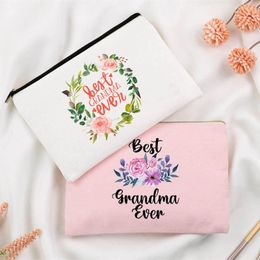 Cosmetic Bags & Cases Grandma Ever Women Bag Makeup Canvas Travel Organizer Female Wash Storage Pouch Gifts For