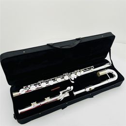 High Quality C Flute Silver Plated Copper Material 16 Keys Closed Hole Case