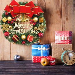 Decorative Flowers & Wreaths Decoration Wall Merry Christmas Wreath Door Bell Small Garland Party & HangsDecorative