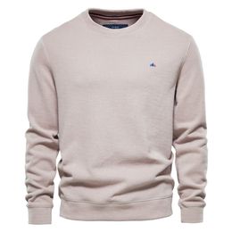 AIOPESON Solid Color Sweatshirts Men Casual Streetwear Brand Cotton Pullover Hoodies Autumn Quality Classic s Sweatshirt 220325