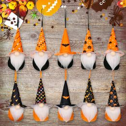 Christmas Decorations Halloween Hanging Festival Faceless Gnome Pumpkin Plush Doll Cute Nordic Style Pointed Hat PendantChristmas