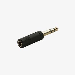 Audio Connector 1/4" 6.35mm Stereo Male Plug to Female Jack Adapter Connector/10PCS