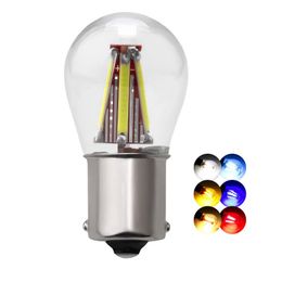 New 50pcs 1156 LED P21W 4 Filament Super Bright Led 1157 BAY15D P21W/5W Brake Light Bulb Auto Vehicle Lamp Car Accessories 12V/24V