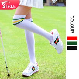 Needle Ttygj Golf socks women's knee length stockings badminton sports stockings