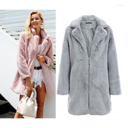 Women's Fur & Faux Plus Size Warm Women Coats Ms Imitation Mink Plush Coat Female 2022 Winter Thick High End Rex Hair