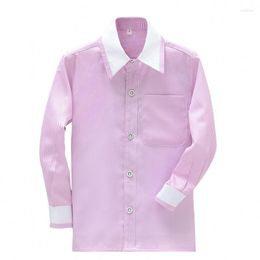 Men's Dress Shirts Brand Boy Cotton Custom Made Children Wedding/Dinner/Evening Long Sleeve Kid Shirt CS26Men's Vere22