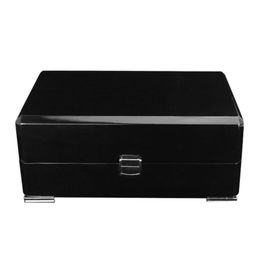 Watch Boxes & Cases Solid Wood Box Case For Men Single Slot Storage Organiser With PU Pillow Exquisite And DurableWatch