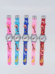 Fashion 3D Cartoon Boys Watches for Children Rubber Students Kids Quartz Wristwatches Football Dolphin Butterfly Dinosaur Fruit Animal Style