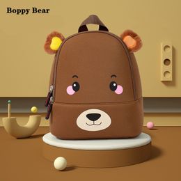 7 Colours 3D Kids Backpacks for Girls Boys Children School Bags Cute Cartoon Bear Toddler Backpack 220725