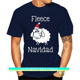 Customise TShirt For Men 100% Cotton AntiWrinkle Fleece Navidad Spanish Christmas Sheep Tshirts Clothes Tee Top 220702