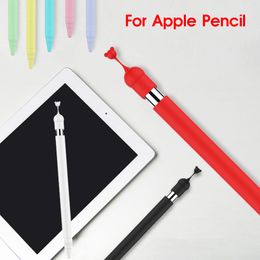 Stylus Cover Silicone Pen Case Color Matching Non-slip Anti-fall Cover For Apple Pencil 1 Protective Sleeve Cases Anti-lost