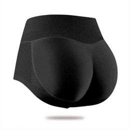 Seamless Butt Lifter Hip Enhancer Panty Hip Pads Shapewear Women Solid Colour Padded Panties Underwear Mid Waist Fake Ass New Y220411