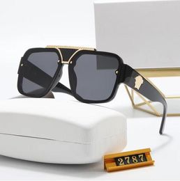 2787 Mens Womens Designer Sunglasses Millionaires Sun Glasses Round Fashion Gold Frame Glass Lens Eyewear For Man Woman With Original Cases Box