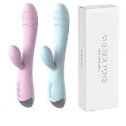 NXY Vibrators USB Charged Sex Toys G Spot Stick AV Waterproof Clitoris Stimulator Dildo For Woman 0409