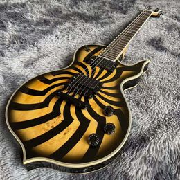 Custom Wylde Odin Grail Charcoal Burst Buzzsaw Electric Guitar with Active Pickup in Kinds Colours