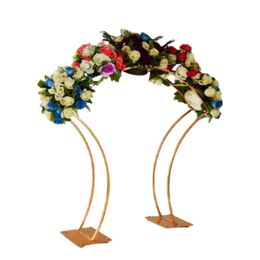 Decoration Tall new Romantic Wedding Centrepiece metal luxury Flower Stand for Wedding imke090