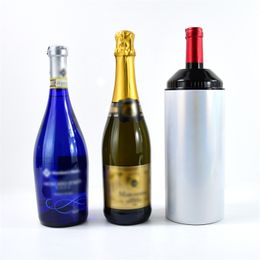Sublimation Glitter 25oz Wine Bottle Cooler Stainless Steel Tumbler Double Wall Universal Bottles Holder A02