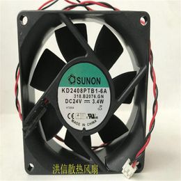 Wholesale fan: original SUNON 8025 KD2408PTB1-6A DC24V 3.4W two-wire inverter cooling fan