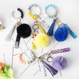 NEW Credit Card Puller Card Grabber Card Clips for Long Nails ATM Keychain Faux Rabbit Fur Ball Keychain for Girls Women